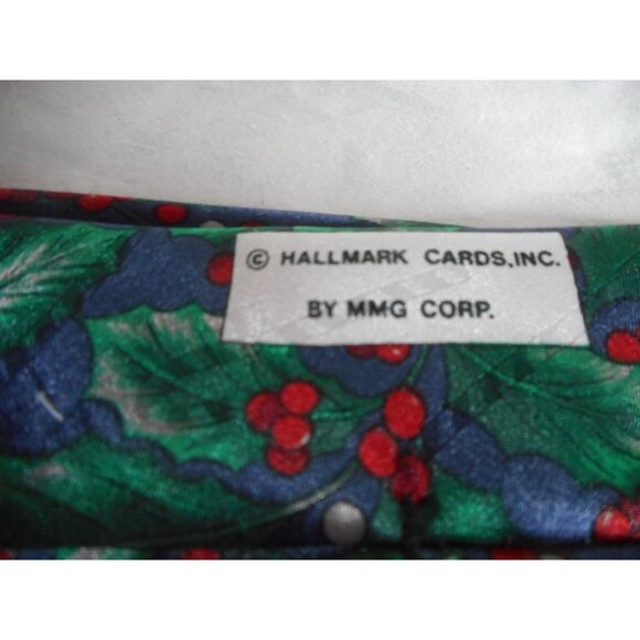 Vintage Holly Tie Necktie Holiday Winter Hallmark Candy Cane - Picture 5 of 6
